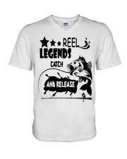 legends fish V-Neck T-Shirt thumbnail