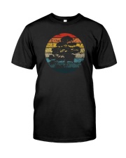 Pacific Ocean Retro Vintage Japanese art Bonsai Classic T-Shirt front
