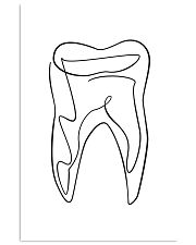 One Line Molar Art 11x17 Poster front