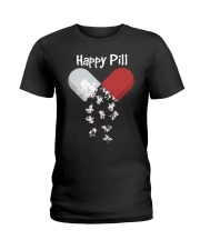 French Bulldog Happy Pill Shirt Frenchie Mom Dad G Ladies T-Shirt thumbnail