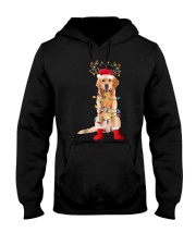 Golden Retriever Santa Christmas Lights T Shirt Hooded Sweatshirt thumbnail