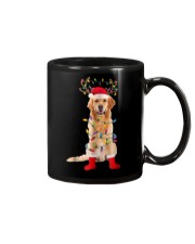 Golden Retriever Santa Christmas Lights T Shirt Mug thumbnail