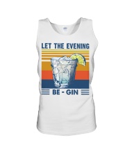 Let the evening Be Gin Martini Cocktail T-Shirt Unisex Tank thumbnail