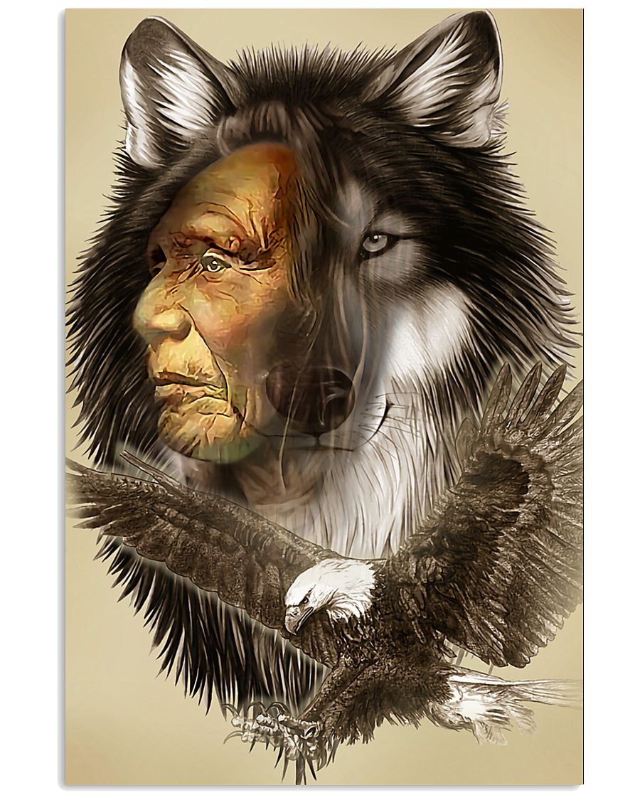 Limited Edition - Native American Wolf 11x17 Poster