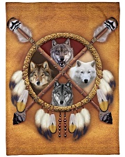 Limited Edition - 4 Wolf Large Fleece Blanket - 60" x 80" front