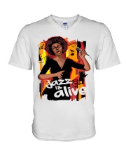 Jazz Is Alive V-Neck T-Shirt tile