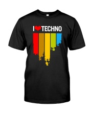 I Love Techno Classic T-Shirt front