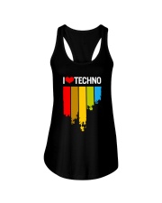 I Love Techno Ladies Flowy Tank thumbnail