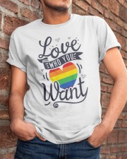 Love Who You Want Classic T-Shirt apparel-classic-tshirt-lifestyle-26