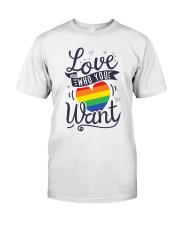 Love Who You Want Premium Fit Mens Tee tile