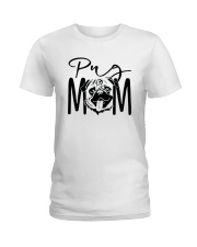Pug Mom Ladies T-Shirt tile