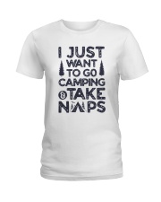 I Just Want To Go Camping Ladies T-Shirt tile