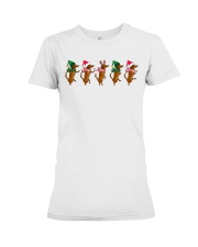 Dachshund Christmas Premium Fit Ladies Tee tile