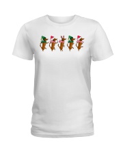 Dachshund Christmas Ladies T-Shirt tile