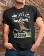 If You Hurt My Dachshund Classic T-Shirt apparel-classic-tshirt-lifestyle-26