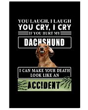 If You Hurt My Dachshund Vertical Poster tile