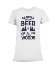 Camping Without Beer Premium Fit Ladies Tee tile