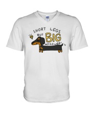 Short Legs But Big Attitude V-Neck T-Shirt tile