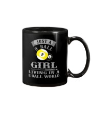 JUST A 9 BALL GIRL LIVING IN A 8 BALL WORLD Mug front