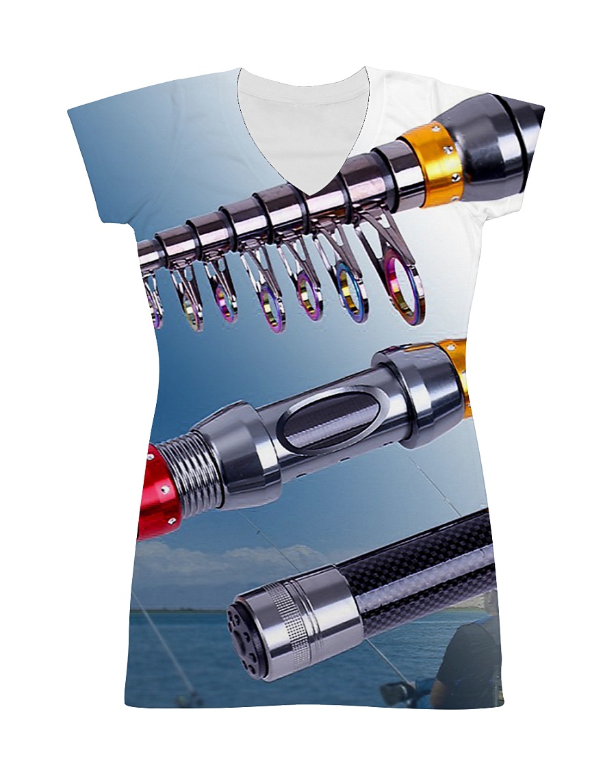 3D PRINT FISHING T-SHIRT All-over Dress