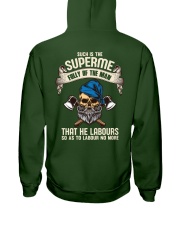 Labours Day Hooded Sweatshirt back