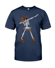 DABBING SKELETON COWBOY HAT HALLOWEEN FUNNY DAB Classic T-Shirt thumbnail