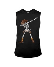 DABBING SKELETON COWBOY HAT HALLOWEEN FUNNY DAB Sleeveless Tee thumbnail