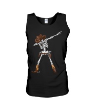 DABBING SKELETON COWBOY HAT HALLOWEEN FUNNY DAB Unisex Tank thumbnail