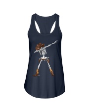 DABBING SKELETON COWBOY HAT HALLOWEEN FUNNY DAB Ladies Flowy Tank thumbnail