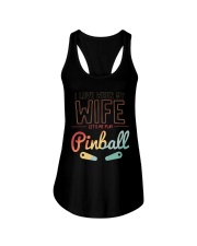I LOVE WHEN MY WIFE LETS ME PLAY PINBALL FLIPPERS Ladies Flowy Tank thumbnail