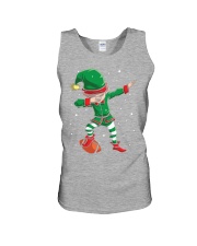 DABBING ELF FOOTBALL DABBING SANTA Unisex Tank front