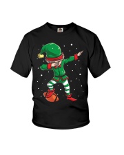 DABBING ELF FOOTBALL DABBING SANTA Youth T-Shirt thumbnail