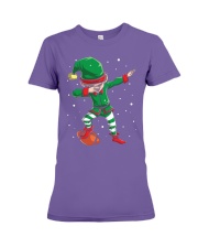 DABBING ELF FOOTBALL DABBING SANTA Premium Fit Ladies Tee thumbnail