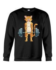 CAT FITNESS GYM LIFTING WEIGHTS Crewneck Sweatshirt thumbnail
