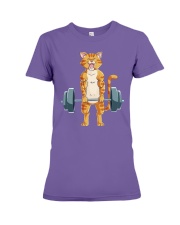 CAT FITNESS GYM LIFTING WEIGHTS Premium Fit Ladies Tee thumbnail