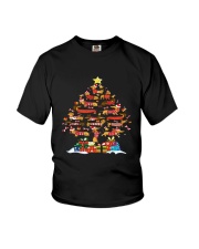 Dachshund Tree Xmas Youth T-Shirt thumbnail