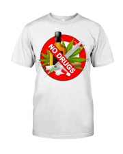 drugs are bad shirt Classic T-Shirt tile