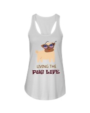 usa Living the pug life shirt Ladies Flowy Tank thumbnail