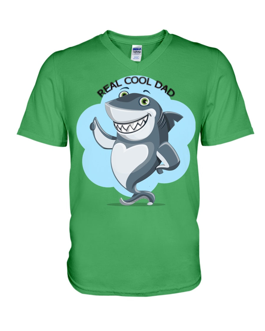 real cool dad V-Neck T-Shirt