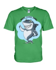 real cool dad V-Neck T-Shirt front