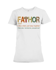 Funny Dad T Shirt Design - Gifts For Dad Custom Premium Fit Ladies Tee tile