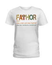 Funny Dad T Shirt Design - Gifts For Dad Custom Ladies T-Shirt tile