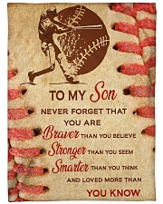 Gift For Son - To My Son Baseball Fleece Blanket tile