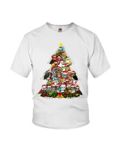 Christmas Owl T Shirt Design - Owl Gifts Custom Youth T-Shirt tile
