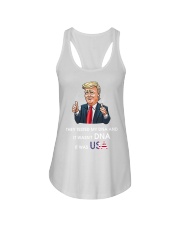 It Wasn't DNA It Was USA Ladies Flowy Tank tile