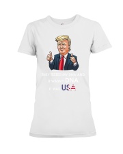 It Wasn't DNA It Was USA Premium Fit Ladies Tee tile