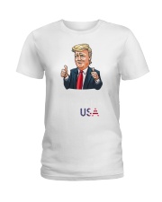 It Wasn't DNA It Was USA Ladies T-Shirt tile