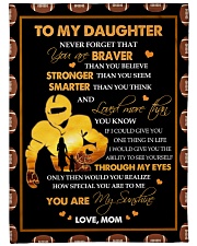 Gift For Daughter - To My Daughter Football Fleece Blanket tile