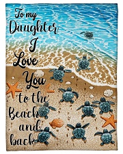 Gift For Daughter - To My Daughter Turtle Small Fleece Blanket - 30" x 40" front