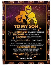 Gift For Son - To My Son Football Fleece Blanket tile